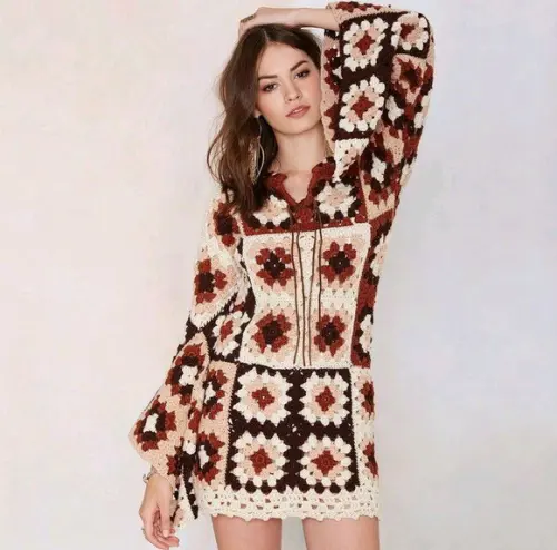 Vestido de crochê