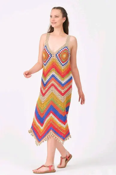 Vestido de crochê