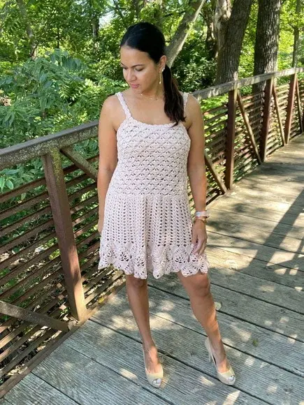 Vestido de crochê
