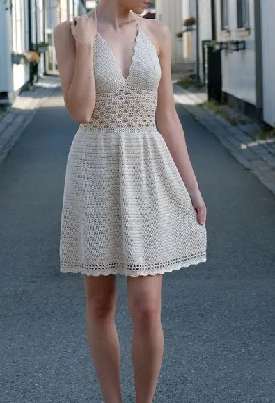 Vestido de crochê