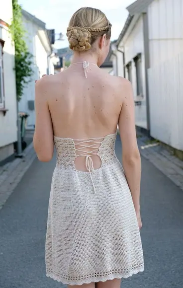 Vestido de crochê