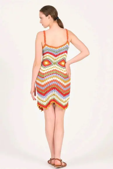 Vestido de crochê