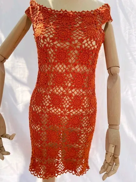 Vestido de crochê