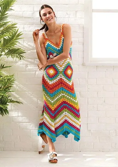 Vestido de crochê