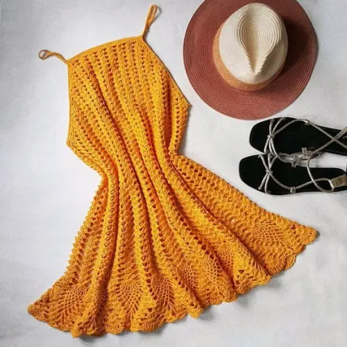 Vestido de crochê