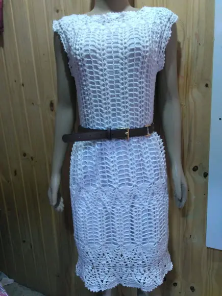 Vestido de crochê