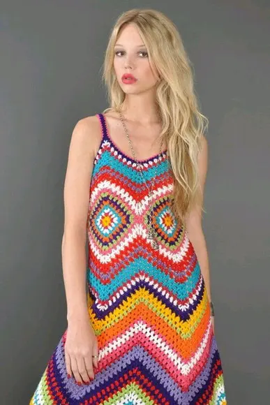 Vestido de crochê
