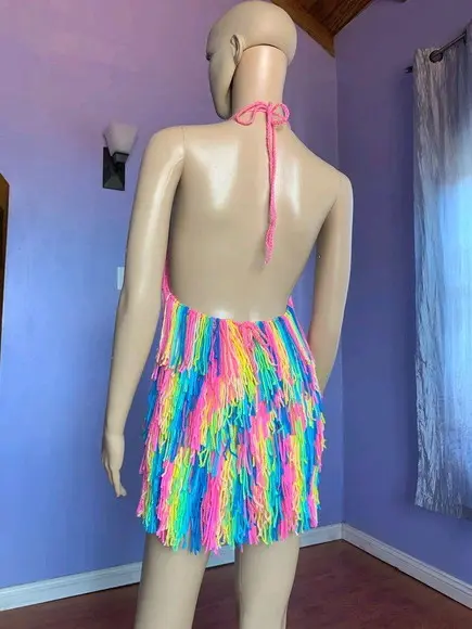 Vestido de crochê