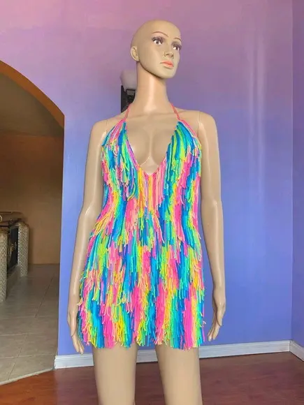 Vestido de crochê