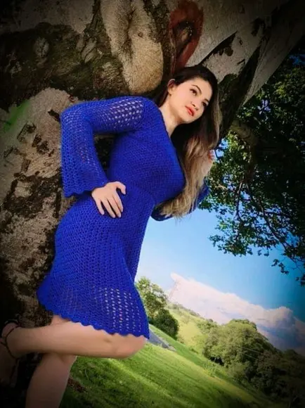 Vestido de crochê