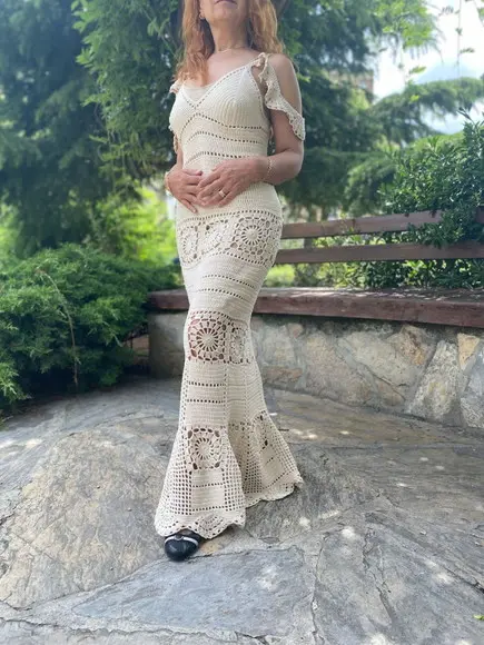 Vestido de Crochê