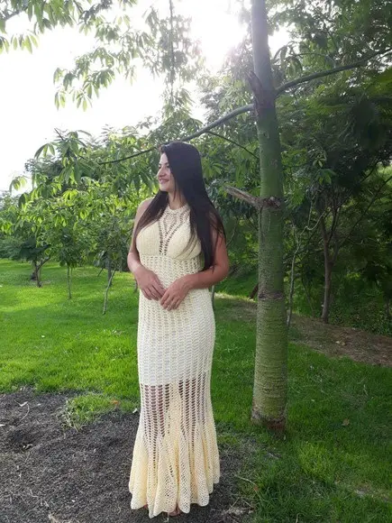 Vestido de Crochê