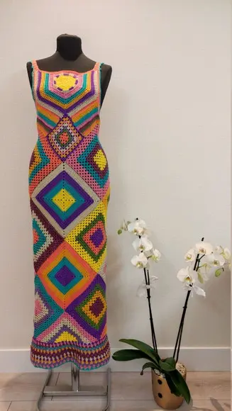 Vestido de Crochê