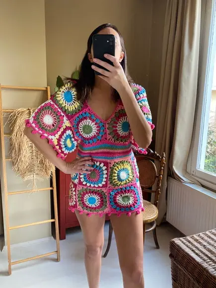 Vestido de Crochê