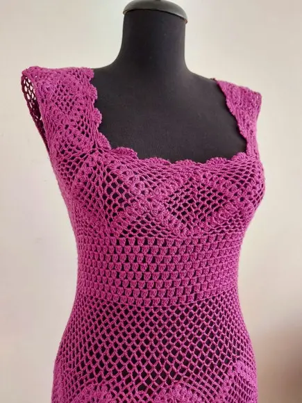 Vestido De Crochê