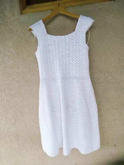 Vestido de crochê Alba