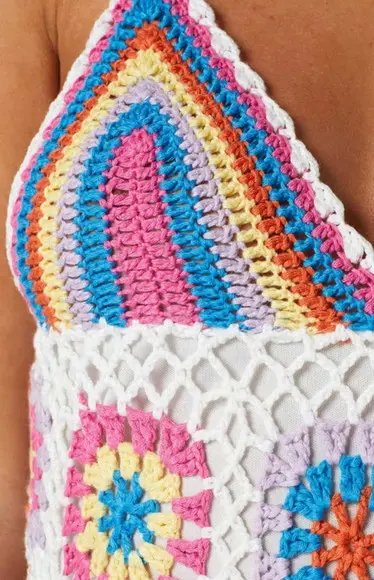 Vestido de crochê Angélica
