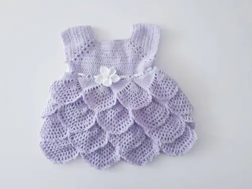 Vestido de crochê bebê