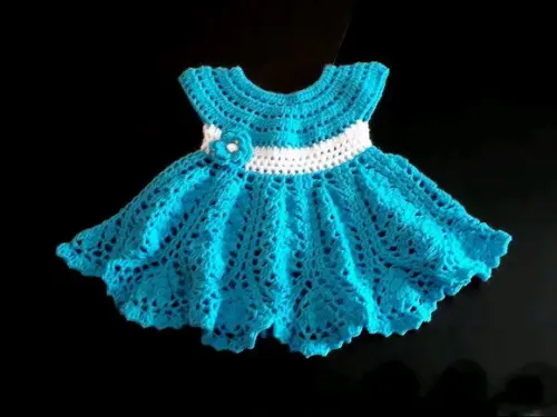 Vestido de crochê bebê