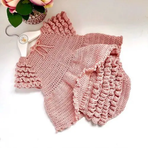 Vestido de Crochê Bebê