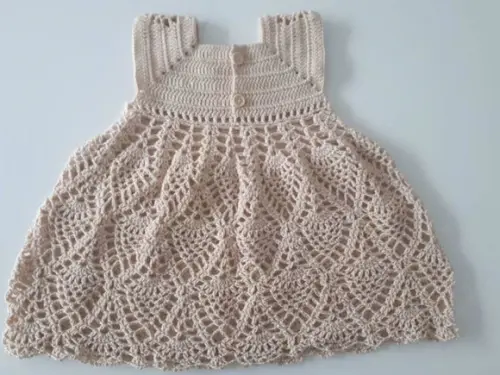 Vestido de Crochê Bebê