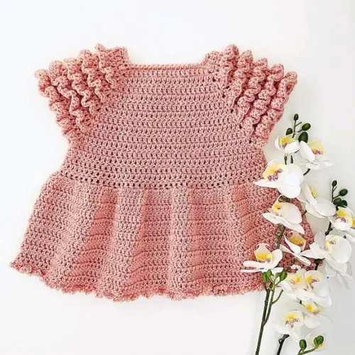 Vestido de Crochê Bebê