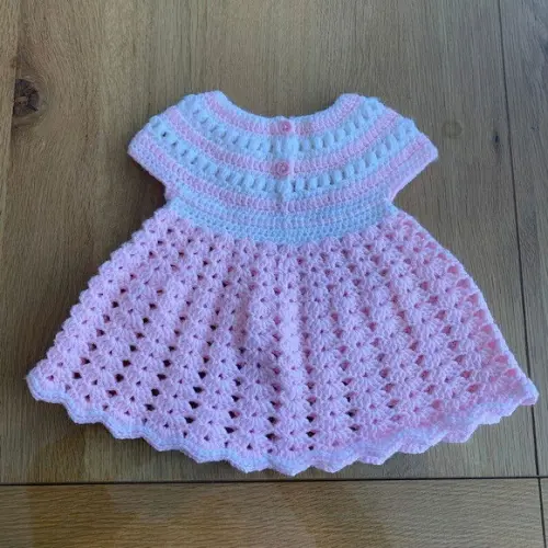 Vestido de Crochê Bebê