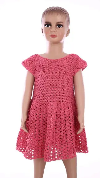 Vestido de Crochê Bebe / Infantil