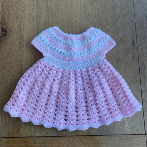Vestido de Crochê Bebê