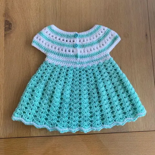 Vestido de Crochê Bebê