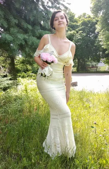 Vestido de Crochê Casamento Noiva