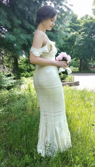 Vestido de Crochê Casamento Noiva