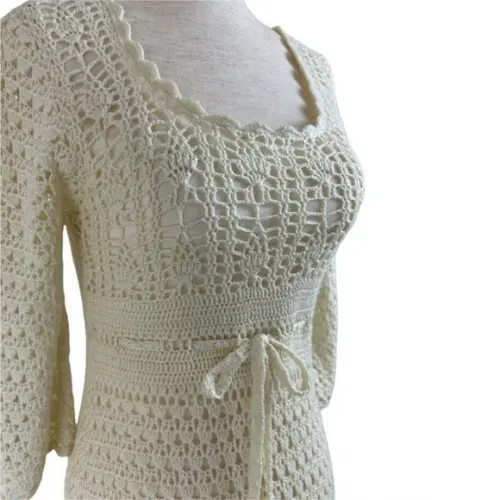 Vestido de crochê Cris
