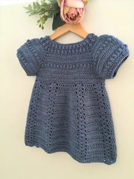 Vestido de Crochê Infantil