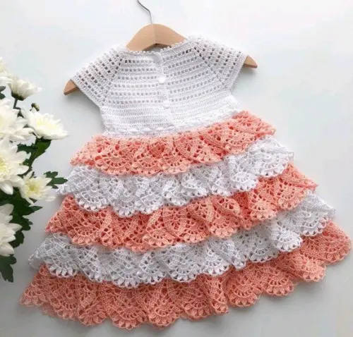 Vestido de Crochê Infantil