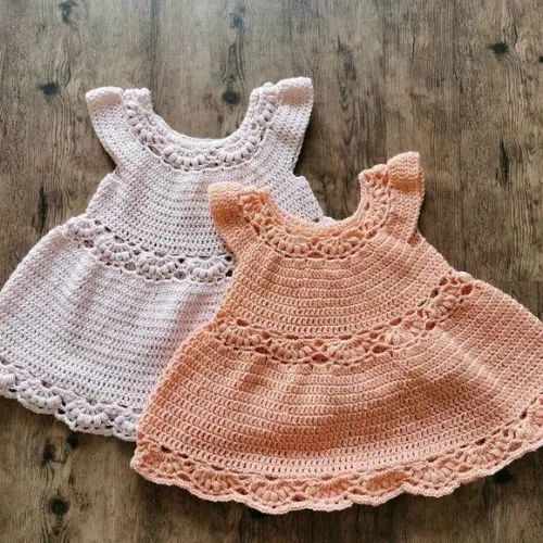 Vestido de Crochê Infantil