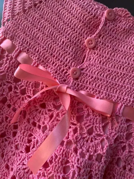 Vestido de Crochê Infantil