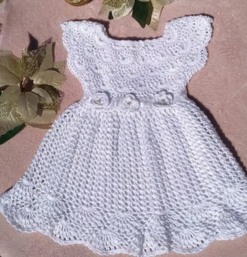 Vestido de Crochê Infantil/bebê