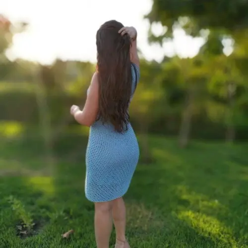 Vestido de crochê Laura