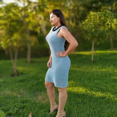 Vestido de crochê Laura