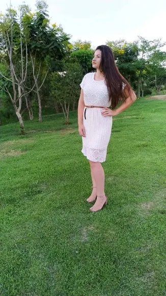 Vestido de crochê Louise