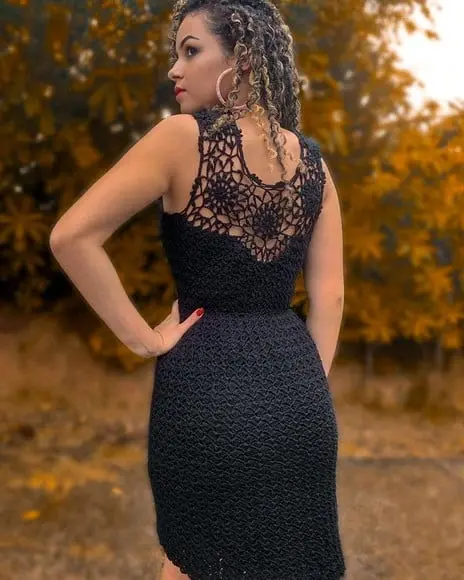 Vestido de crochê Luiza