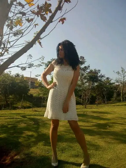 Vestido de crochê Luana