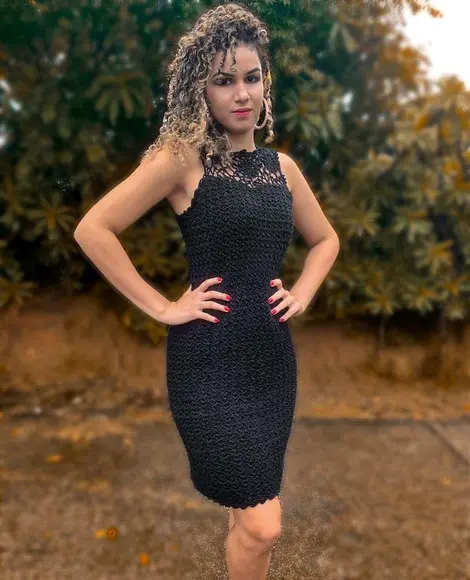 Vestido de crochê Luiza
