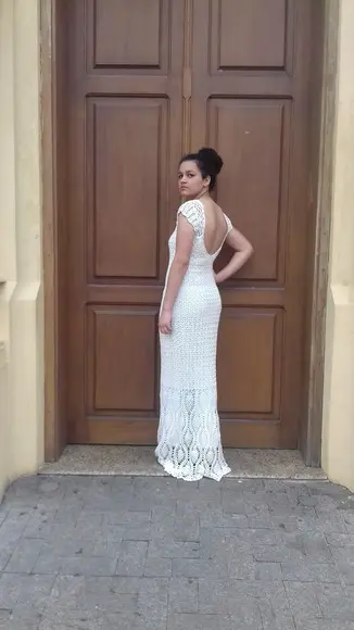 Vestido de crochê paulina