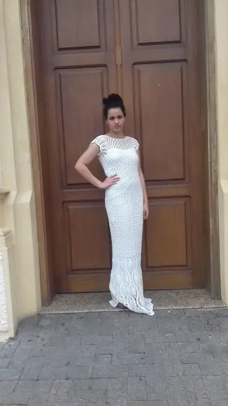 Vestido de crochê paulina