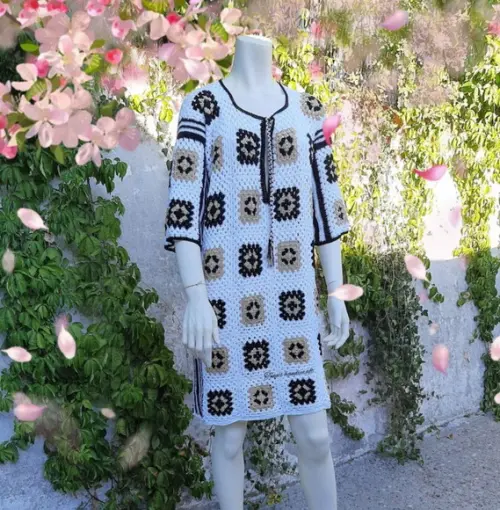 Vestido de crochê Samara
