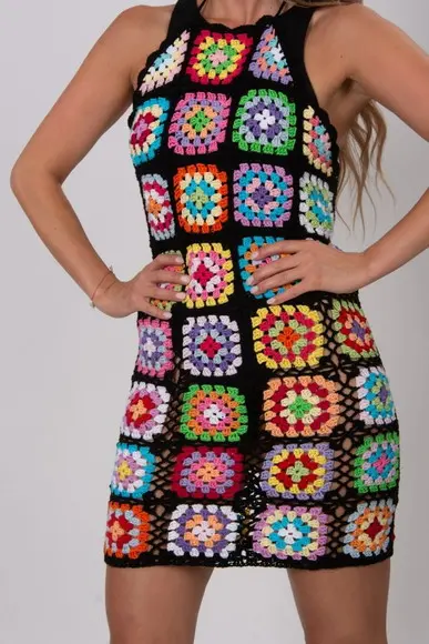 Vestido de crochê Samara