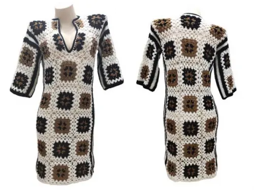 Vestido de crochê Samara