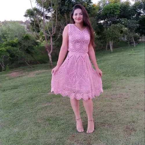 Vestido de crochê Sandy